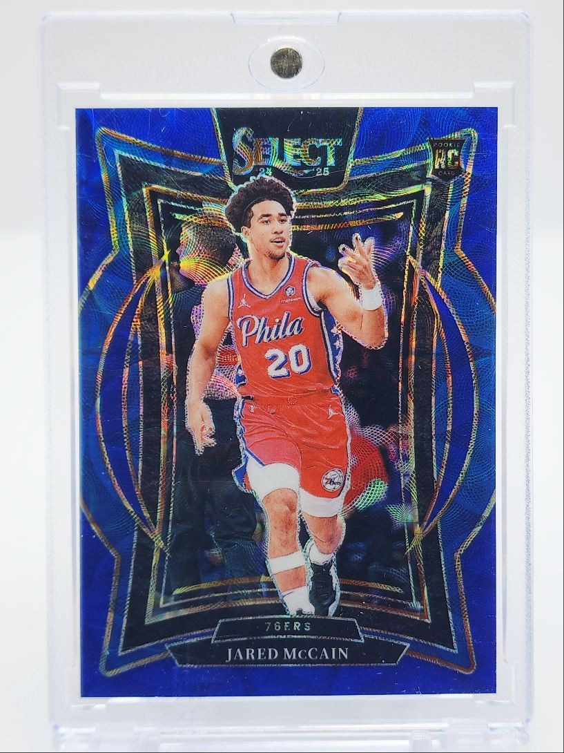 JARED MCCAIN 2024-25 SELECT CONCOURSE ROOKIE BLUE SCOPE PRIZM RC /249 Q5829