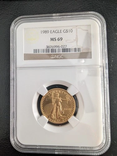Gold 1989 Eagle $10 NGC MS 69