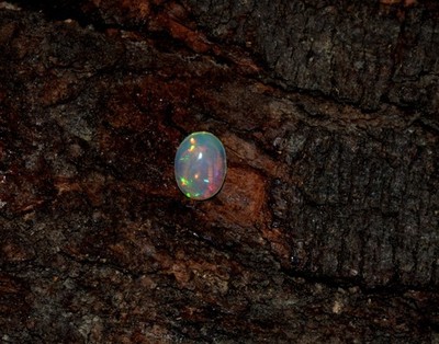 Natural Ethiopian Wello Fire Opal Cabochon Loose Gemstone 7X9mm  A29