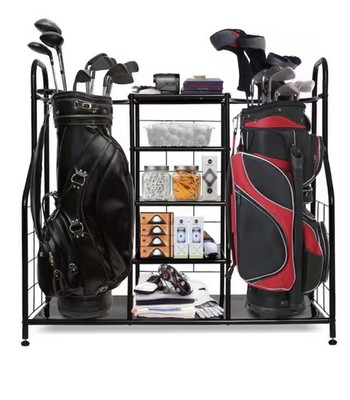 Morvat Golf Organizer Multi Bag Stand With Shelves For Golf Accessories (NIB)