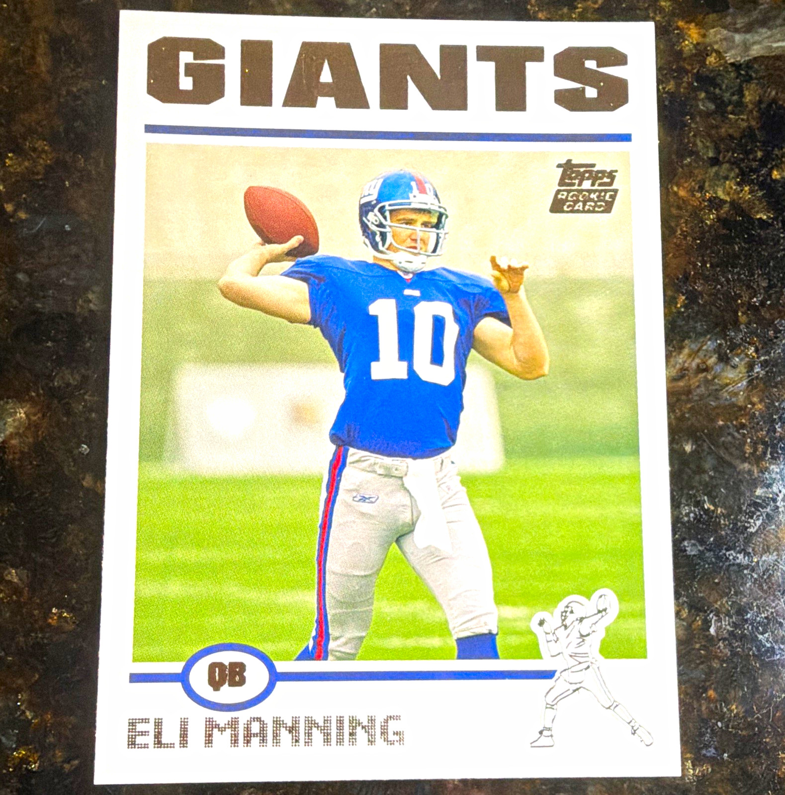 Topps 2004 Eli Manning #350 RC Base Set New York Giants NFL Football Card