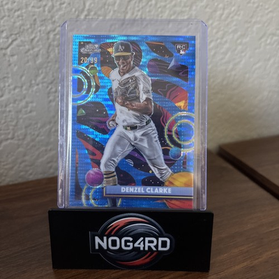 #ad 2025 Topps Cosmic Chrome Denzel Clarke #147 RC Blue Moon Refractor 99 $8.00