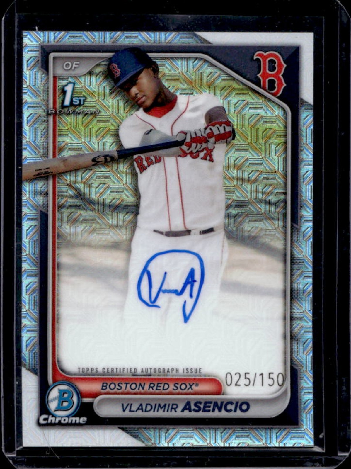 2024 Bowman Chrome Vladimir Asencio Auto HTA Choice Refractor 1st #25/150