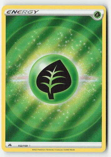 Grass Energy 152/159 Ultra Rare Crown Zenith Pokemon Holo NM