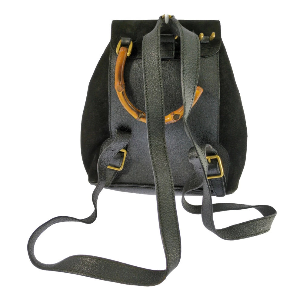 Year End Gucci Bamboo Drawstring Mini Leather Bag… - image 2