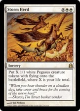 1x Near Mint, English Storm Herd - Commander