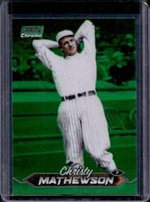 2024 Topps Stadium Club Christy Mathewson Chrome Green Refractor #169 Giants