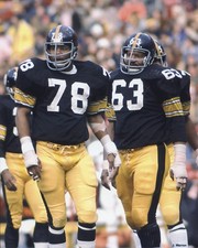 DWIGHT WHITE ERNIE HOLMES 1974 PITTSBURGH STEELERS 8X10 PHOTO