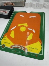 Vectrex SpinBall Complete CIB Video Game Cartridge Manual Overlay 1983 TESTED