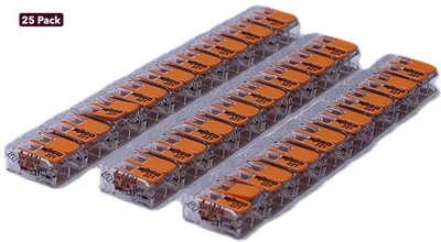 WAGO 221-412 Lever Nut Wire Connectors 25 Pack FAST SHIP 2 Conductor