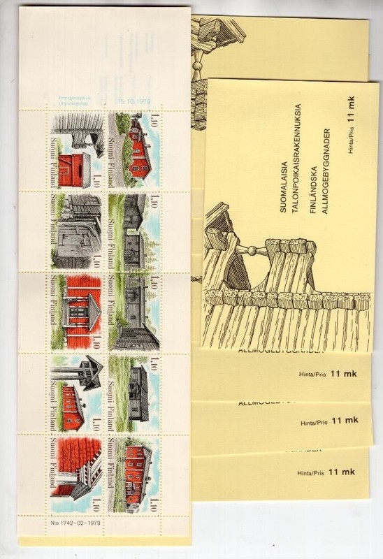Finland 1979 Complete Booklet - 10 Booklets - OG MNH - Sc# 626  SCV $80.00
