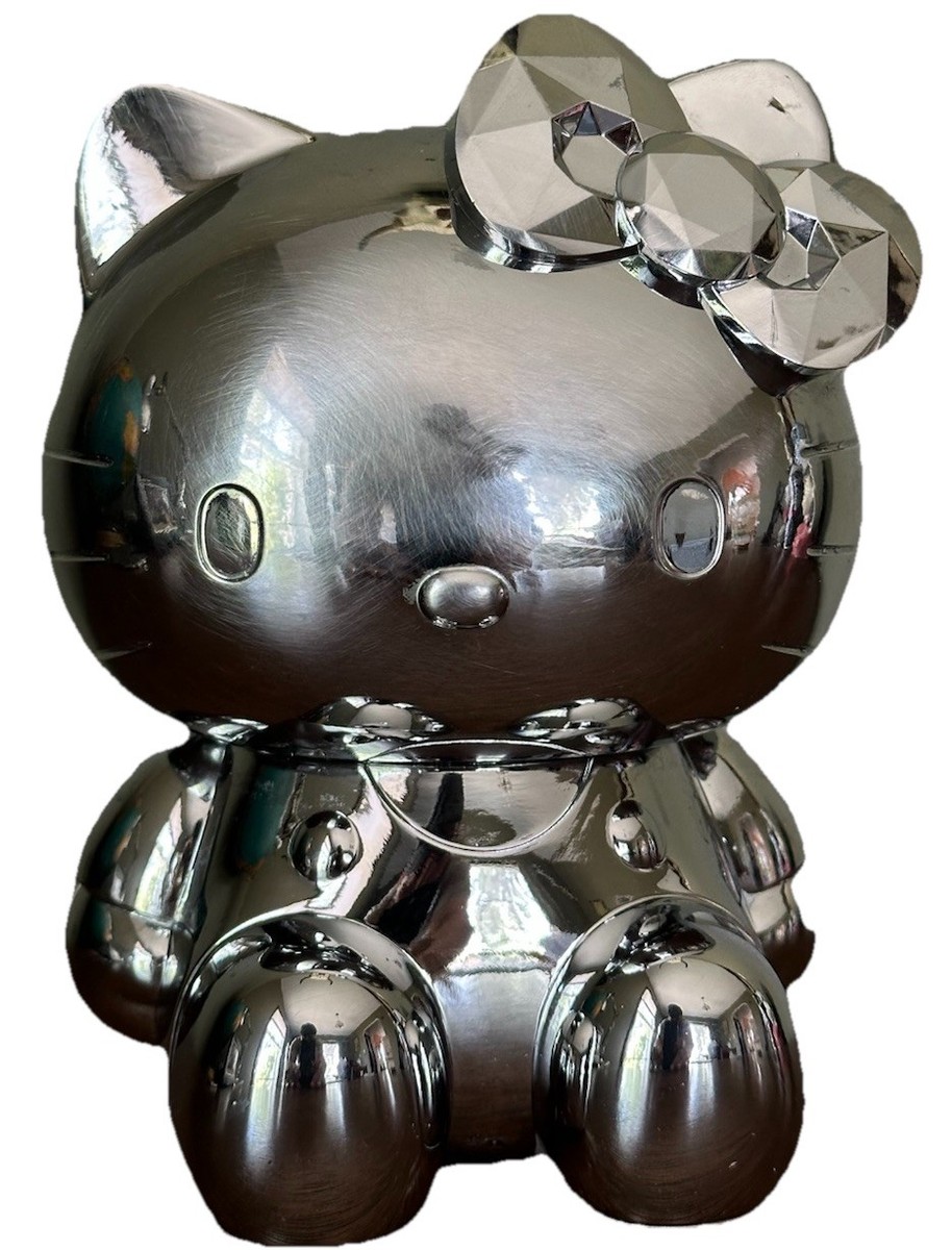 Hello Kitty X Sephora Figure Makeup Brush Holder No Brushes Chrome