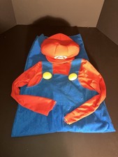 Super Mario Costume Size 7-8 Boys Jumpsuit with Hat