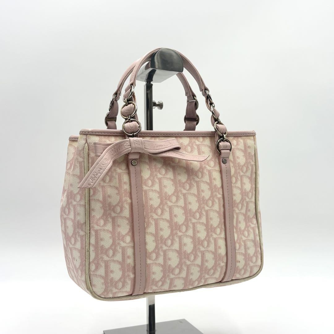 Christian Dior Romantic Trotter Pink Leather Handbag
