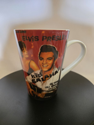 Konitz Porcelain Elvis Presley ''Kid Galahad'' 4 3/4'' 12oz Collectors Mug (EUC)