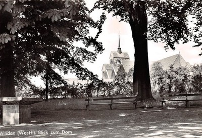 870047) AK Blick zum Dom Minden 
