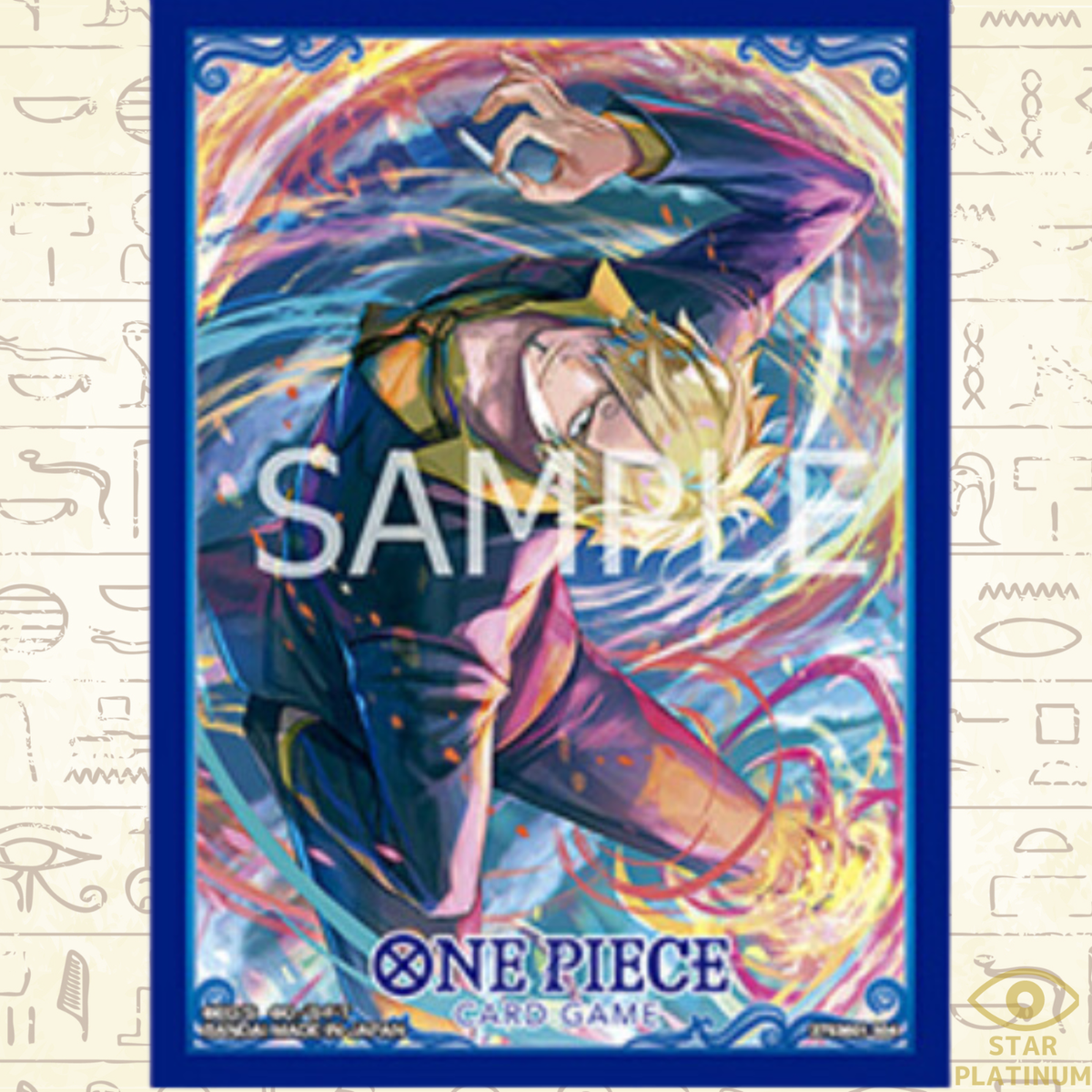 ONE PIECE Card Game Official Card Sleeves Standard Black Sanji 70