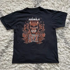 Surly Brewing Co Men T Shirt Size L Black Minneapolis Surly SYX Craft Beer
