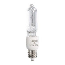 1003089 Ushio JD120V-75W/E11 T4 Clear Halogen Lamp