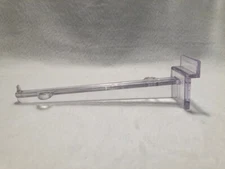 Slatwall Shelf Bracket 6" Clear Plastic - lot of 24 brackets per order