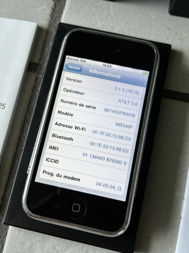 iPhone 2G Edge v1 + boite d’origine et Accessoires - Photo 9/11