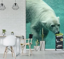 3D Polar Bear O2198 Wallpaper Wall Murals Removable Wallpaper Sticker Eve