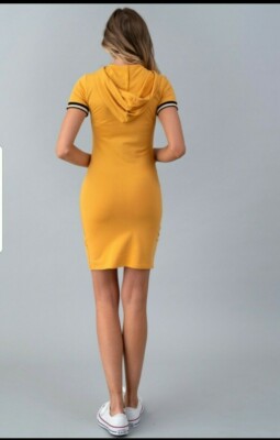 mustard yellow tight dress Tight Short V-Neck Homecoming Dress with Empire Waist Sky Blue / Large