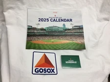 2025 Boston Red Sox Calendar & GO SOX Sticker & Pocket Schedule Lot FREESHIPPING