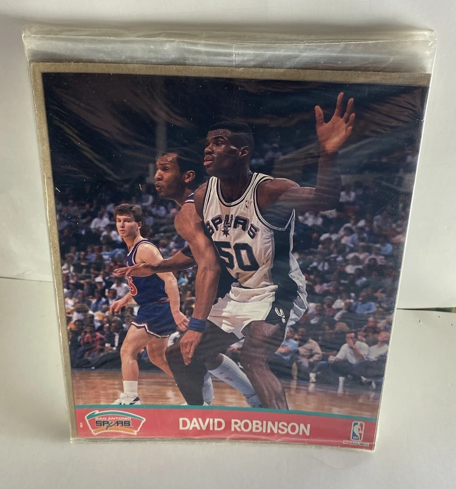 Aros 1990 David Robinson NBA fotos de acción 8x10 San Antonio Spurs lote sellado 9 Foto 2 de 4