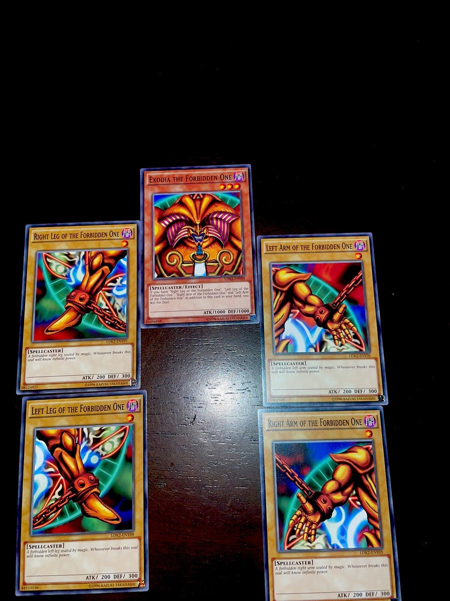 YUGIOH! EXODIA + EGYPTIAN GOD CARDS OBELISK - SLIFER - RA 8 CARD SET LDK2  MINT | eBay