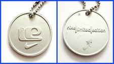 Nike Limited Edition Keychain Advertising Logo Medallion Ball Chain Flaws-