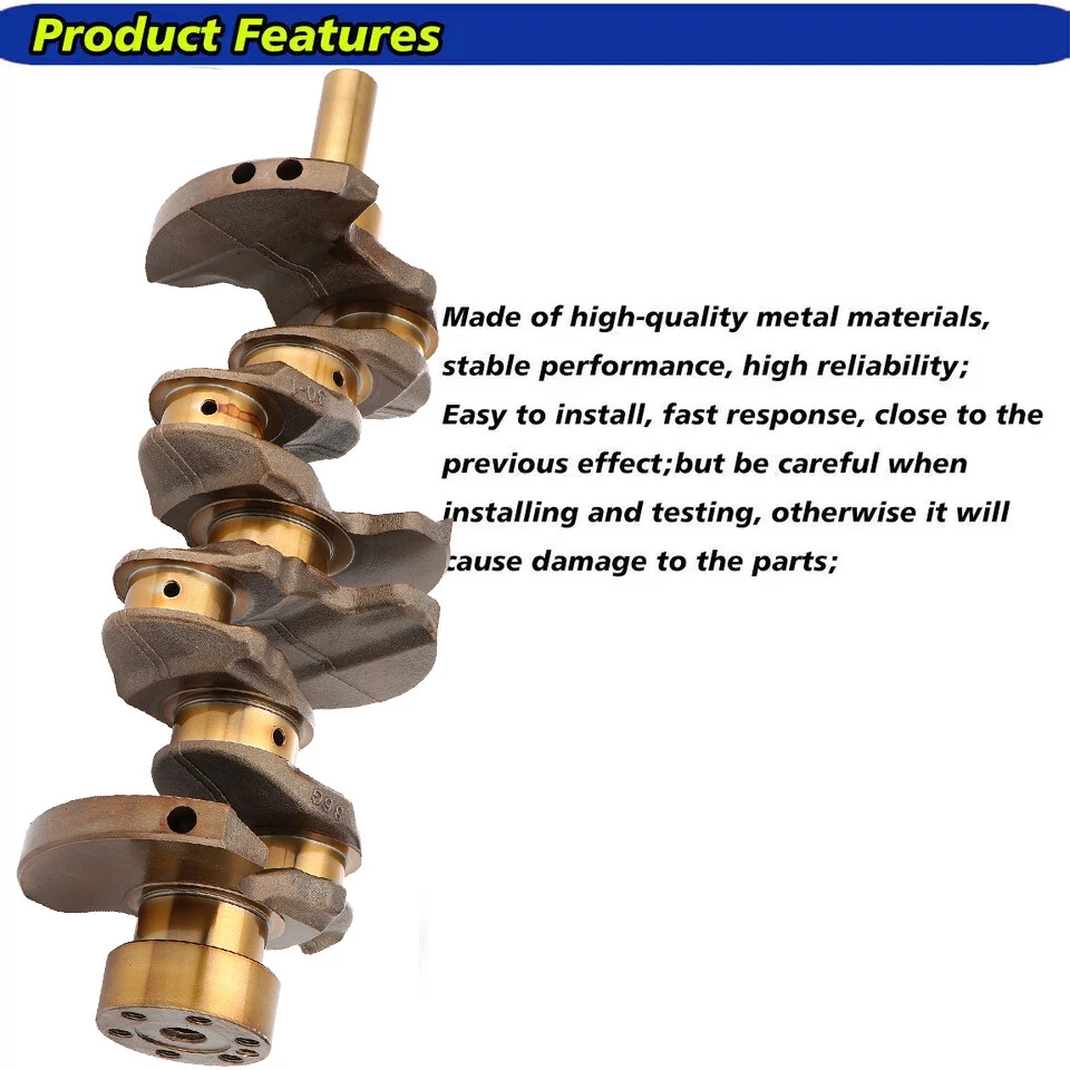 Crankshaft + Bearings Kit for (1989-2004) Nissan 240SX Pickup 2.4L KA24E KA24DE - Image 2 of 4