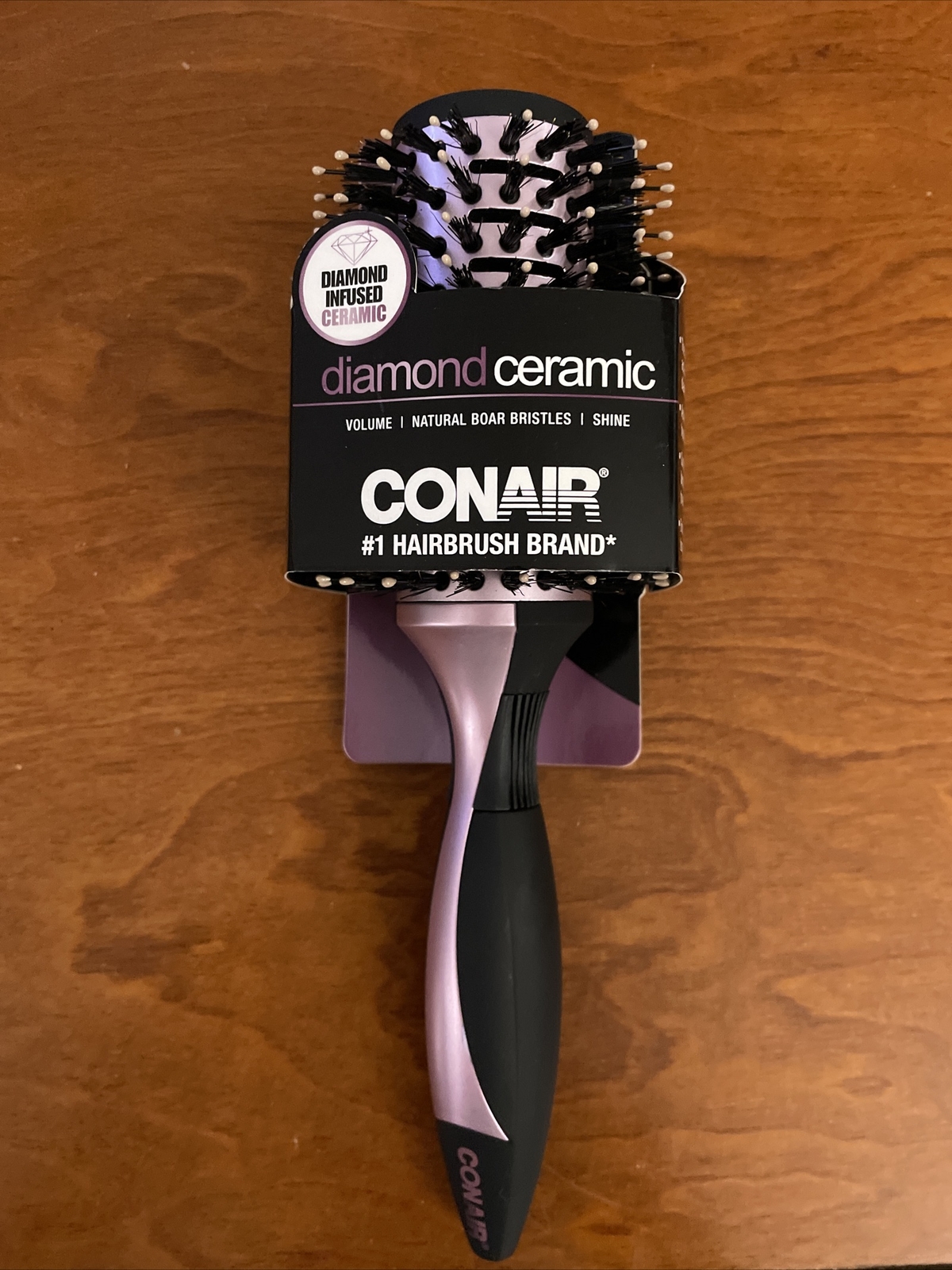 Conair Diamond Ceramic Large Vented Porcupine Round Hairbrush for