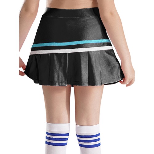 Kids Girls Crop Top With Skirt Cross Back Activewear Summer Sportswear Set Mini - Picture 9 of 83