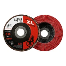 5 Pack - 4.5" x 7/8" XL 36 Grit High Performance Ceramic BHA Alpha Flap Discs
