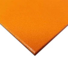 0.125" x 24" x 36", HDPE Plastic Sheet, Textured, Orange