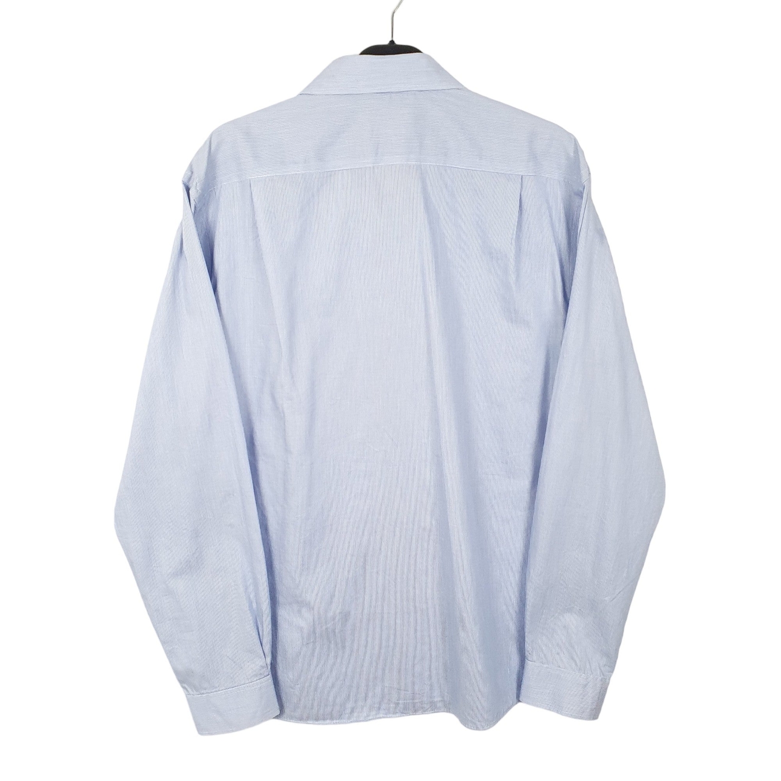 TOMMY HILFIGER Blue Striped Shirt Slim Fit Long Sleeve Casual Mens M image 3