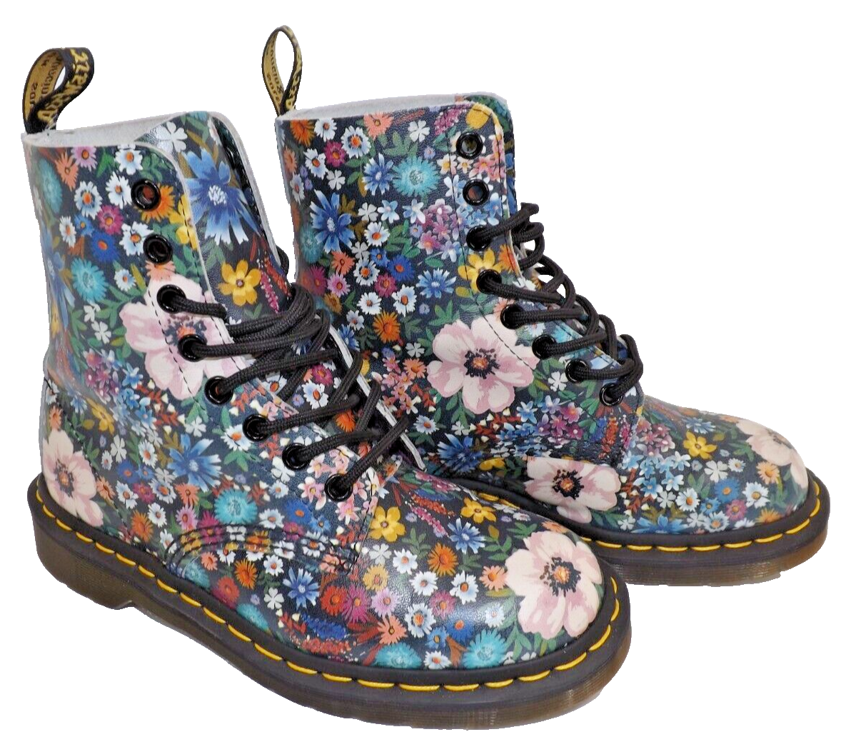 Dr Martens 1460 Pascal Wanderlust Flowers Floral - RARE! - Boots
