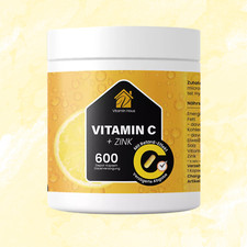 VITAMIN C+ ZINK 600 Kapseln - Gesund bleiben & wohlfühlen, stark im Alltag, DE
