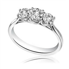 2.00 Ct Round Lab Created Diamond Engagement Wedding Ring14K Solid White Gold C