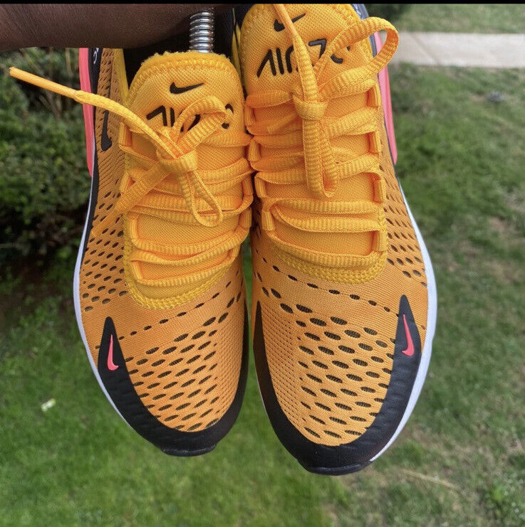 Nike Air Max 270 Tiger Black Uni/Gold Hot Punch 943345-700 Nike Air Max 270 Tiger Black Uni/Gold Hot Punch 943345-700