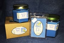 NEW Hand Poured Fresh Scents Soy Candles Tarts Votives - Spring Rain