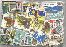 Lot de 500 timbres de Belgique