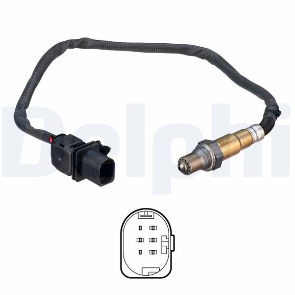 Delphi ES21197-12B1 Lambdasonde FüR Alfa Romeo Passend FüR Fiat Jeep-image