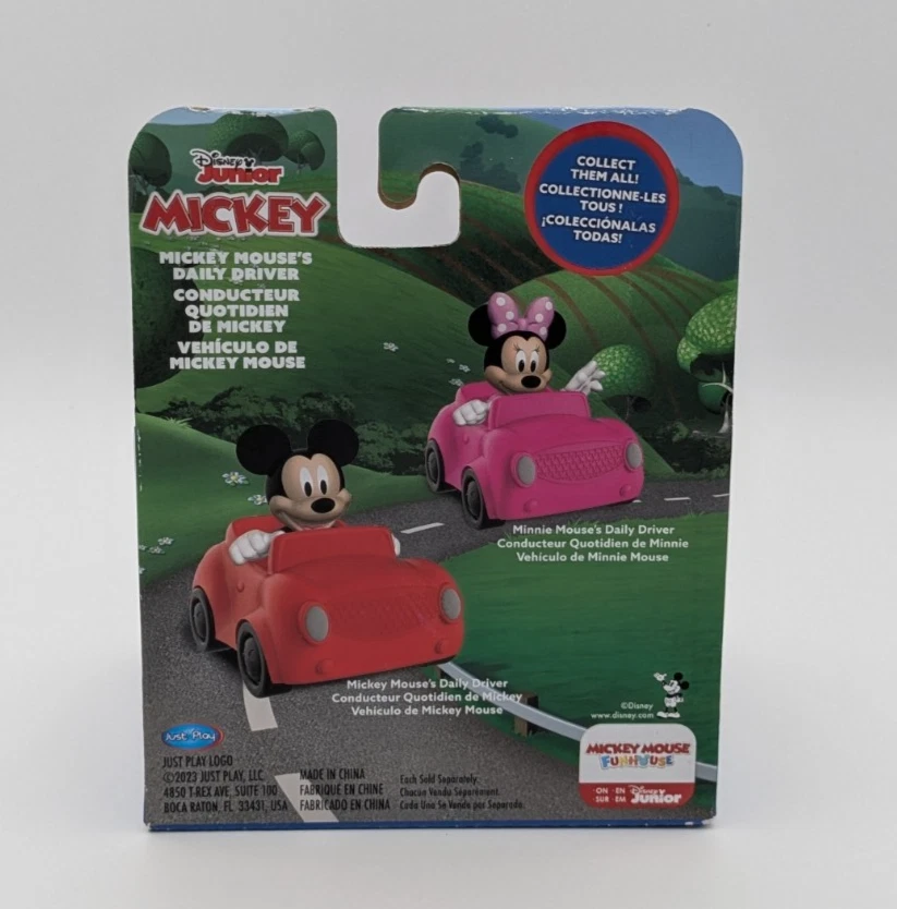 Just Play Disney Junior Mickey Mouse’s Daily Driver carro e boneco conjunto de brinquedos idade 3+ - Imagem 2 de 3