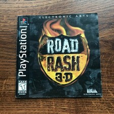 Road Rash 3D 3 D PS1 Playstation 1 PS One Instruction Manual Only