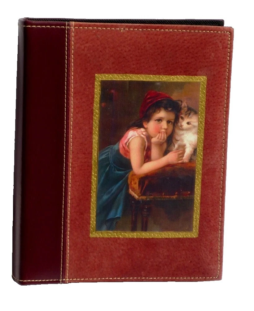 Vintage Leather Book Bound Photo Albums & Boxes