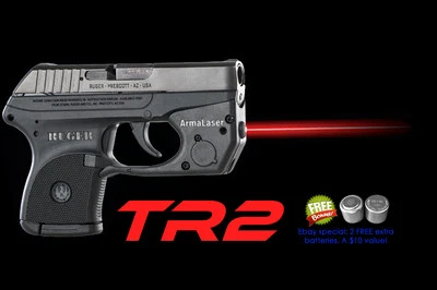 ArmaLaser TR2 / TR2S Red Laser Sight for Ruger LCP & Custom Pistols w/ Touch on