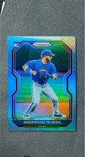 2021 Panini Prizm Carolina Blue #9 Anderson Tejada Rangers