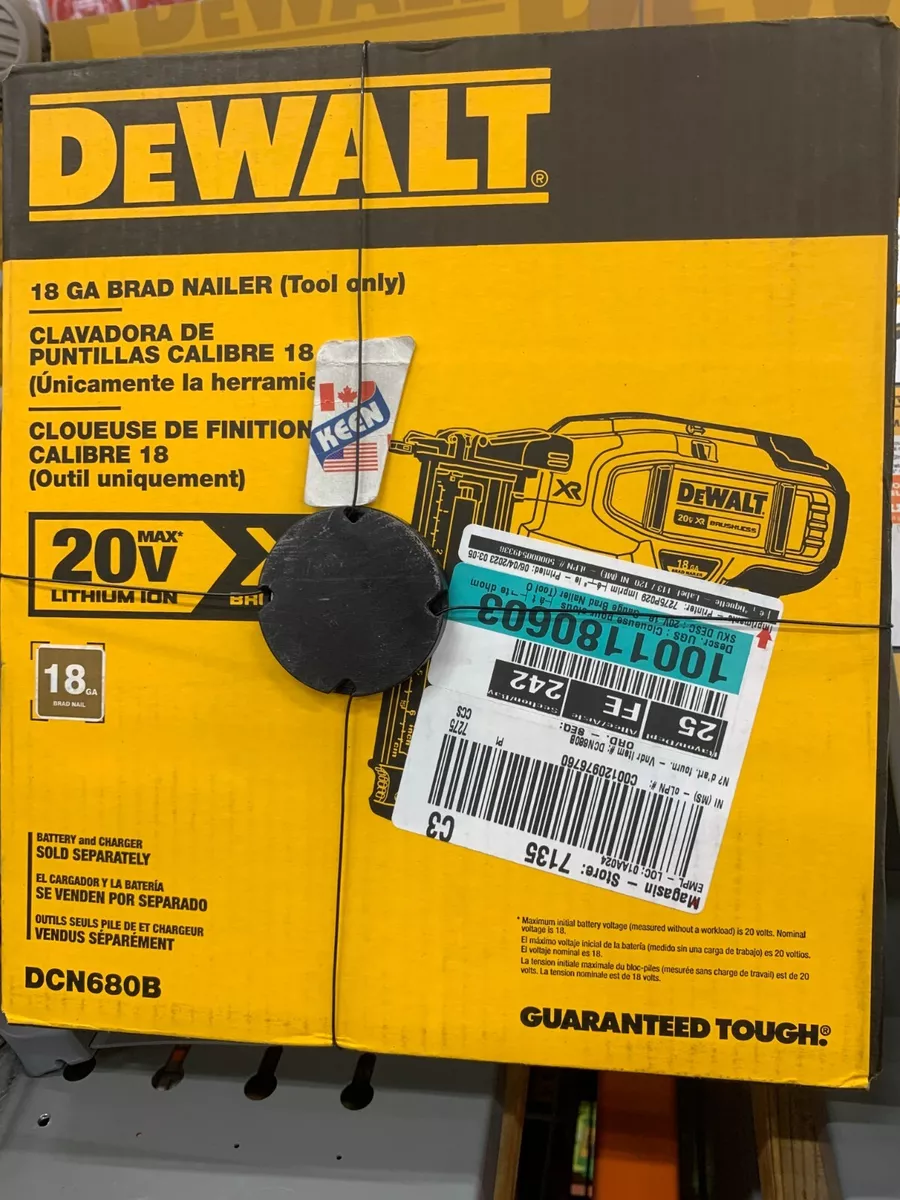 Dewalt 20v finish nailer 18g deals